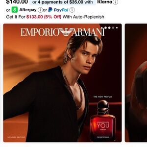 Emporio Armani Men's Fragrance - Bold Red Design